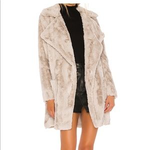 Faux fur coat